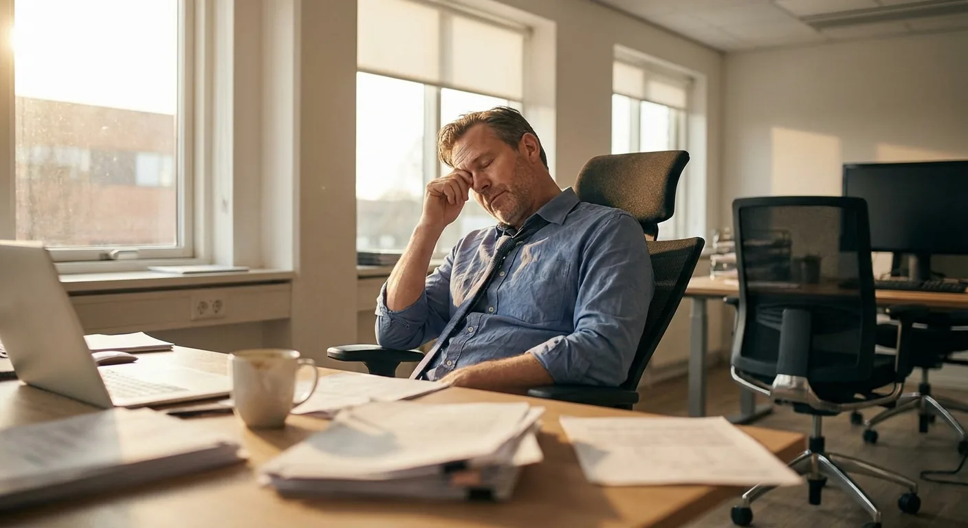 Huit heures de sommeil. Pourtant à plat.